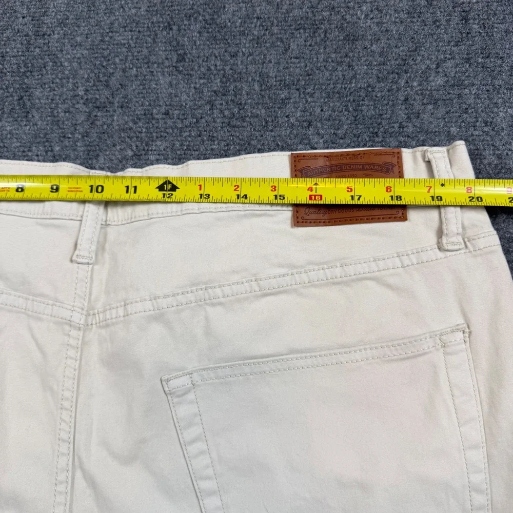 Lucky Brand 223 Straight Leg Pants Mens 40x30 Beige Khaki Stretch Denim NWT